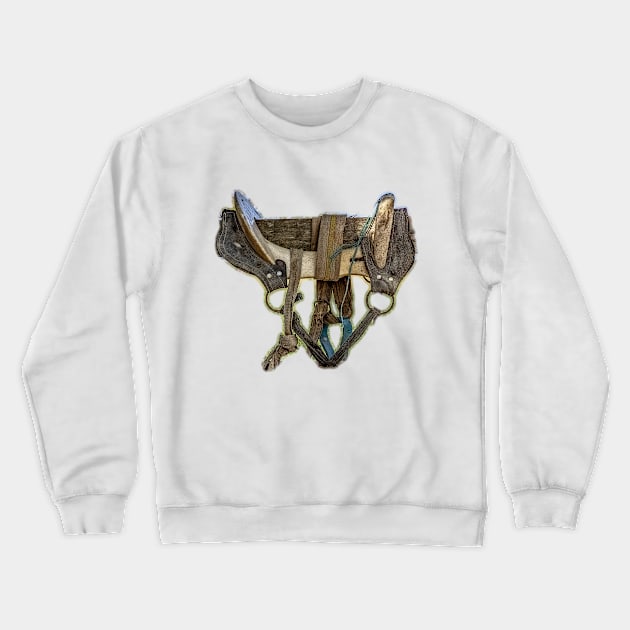 horse riding Crewneck Sweatshirt by rickylabellevie